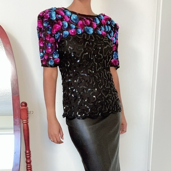 Vintage Sequin Stenay Blouse - Picture 5 of 17